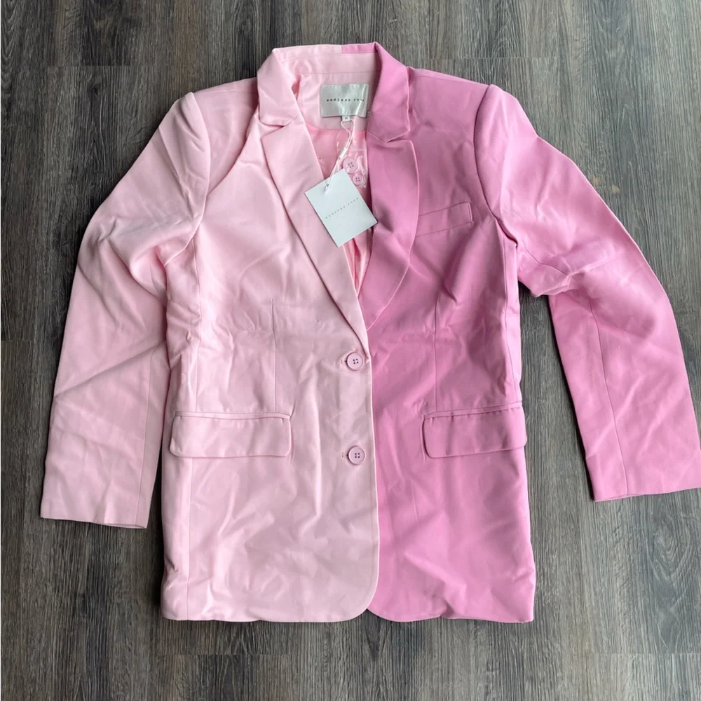 NWT Endless Rose Colorblock Blazer - Picture 4 of 8